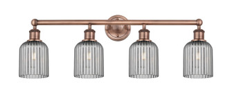 Edison Four Light Bath Vanity in Antique Copper (405|6164WACG5595SM)