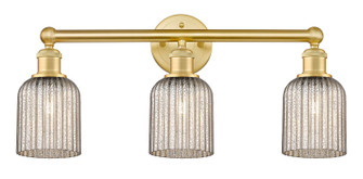 Edison Three Light Bath Vanity in Satin Gold (405|6163WSGG5595ME)
