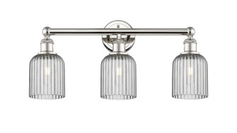 Edison Three Light Bath Vanity in Polished Nickel (405|6163WPNG5595SM)