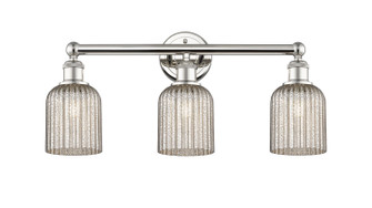 Edison Three Light Bath Vanity in Polished Nickel (405|6163WPNG5595ME)