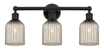 Edison Three Light Bath Vanity in Matte Black (405|6163WBKG5595ME)