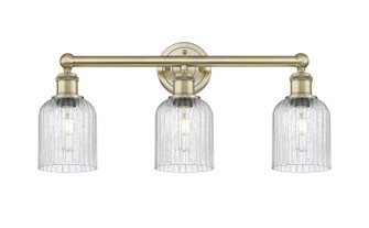 Edison Three Light Bath Vanity in Antique Brass (405|6163WABG5595SDY)