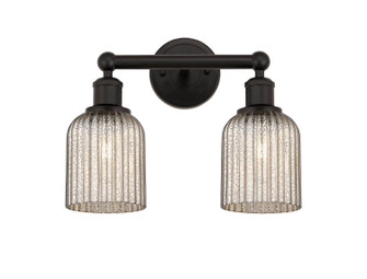 Edison Two Light Bath Vanity in Oil Rubbed Bronze (405|6162WOBG5595ME)