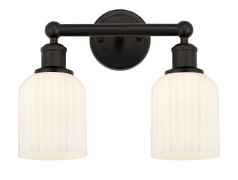 Edison Two Light Bath Vanity in Oil Rubbed Bronze (405|6162WOBG5595GWH)