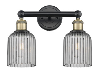 Edison Two Light Bath Vanity in Black Antique Brass (405|6162WBABG5595SM)