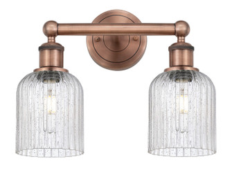 Edison Two Light Bath Vanity in Antique Copper (405|6162WACG5595SDY)