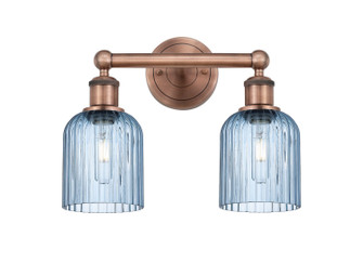 Edison Two Light Bath Vanity in Antique Copper (405|6162WACG5595BL)