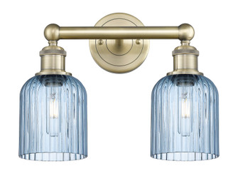Edison Two Light Bath Vanity in Antique Brass (405|6162WABG5595BL)