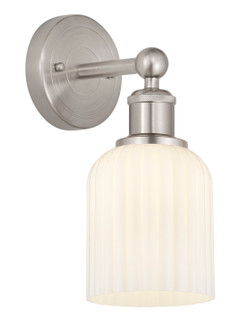 Edison One Light Wall Sconce in Brushed Satin Nickel (405|6161WSNG5595GWH)
