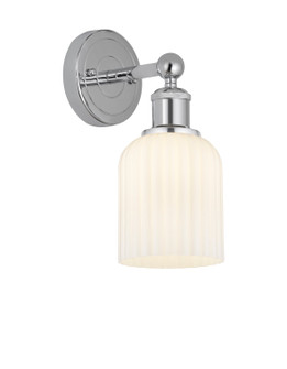 Edison One Light Wall Sconce in Polished Chrome (405|6161WPCG5595GWH)