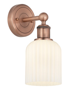 Edison One Light Wall Sconce in Antique Copper (405|6161WACG5595GWH)