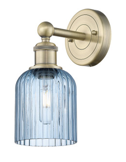 Edison One Light Wall Sconce in Antique Brass (405|6161WABG5595BL)