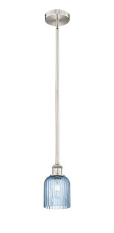Edison One Light Mini Pendant in Brushed Satin Nickel (405|6161SSNG5595BL)