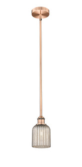 Edison One Light Mini Pendant in Antique Copper (405|6161SACG5595ME)