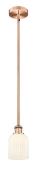 Edison One Light Mini Pendant in Antique Copper (405|6161SACG5595GWH)
