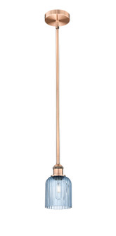 Edison One Light Mini Pendant in Antique Copper (405|6161SACG5595BL)