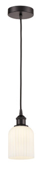 Edison One Light Mini Pendant in Oil Rubbed Bronze (405|6161POBG5595GWH)