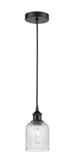 Edison One Light Mini Pendant in Matte Black (405|6161PBKG5595SDY)