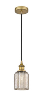 Edison One Light Mini Pendant in Brushed Brass (405|6161PBBG5595ME)