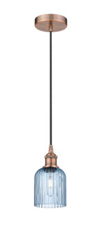 Edison One Light Mini Pendant in Antique Copper (405|6161PACG5595BL)