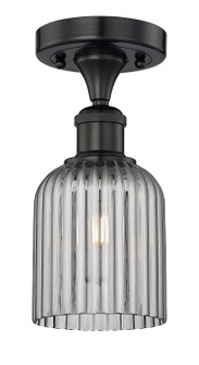 Edison One Light Semi-Flush Mount in Matte Black (405|6161FBKG5595SM)