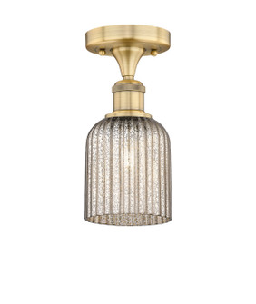Edison One Light Semi-Flush Mount in Brushed Brass (405|6161FBBG5595ME)