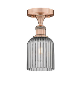 Edison One Light Semi-Flush Mount in Antique Copper (405|6161FACG5595SM)