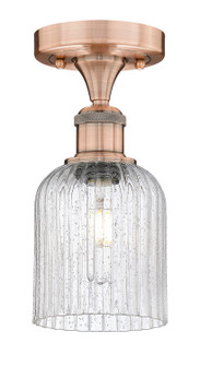 Edison One Light Semi-Flush Mount in Antique Copper (405|6161FACG5595SDY)