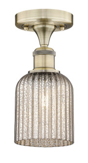 Edison One Light Semi-Flush Mount in Antique Brass (405|6161FABG5595ME)