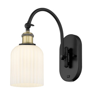 Ballston One Light Wall Sconce in Black Antique Brass (405|5181WBABG5595GWH)