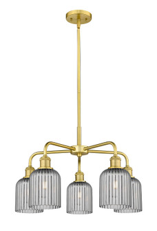 Ballston Five Light Chandelier in Satin Gold (405|5165CRSGG5595SM)
