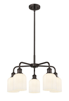 Ballston Five Light Chandelier in Oil Rubbed Bronze (405|5165CROBG5595GWH)