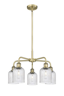 Ballston Five Light Chandelier in Antique Brass (405|5165CRABG5595SDY)