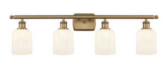 Ballston Four Light Bath Vanity in Brushed Brass (405|5164WBBG5595GWH)