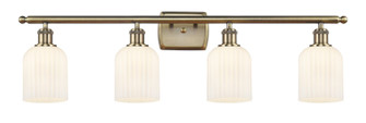 Ballston Four Light Bath Vanity in Antique Brass (405|5164WABG5595GWH)