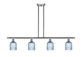 Ballston Four Light Island Pendant in Brushed Satin Nickel (405|5164ISNG5595BL)