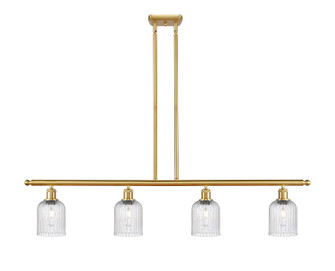 Ballston Four Light Island Pendant in Satin Gold (405|5164ISGG5595SDY)