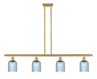 Ballston Four Light Island Pendant in Satin Gold (405|5164ISGG5595BL)