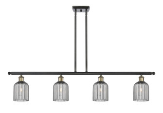 Ballston Four Light Island Pendant in Black Antique Brass (405|5164IBABG5595SM)