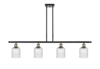 Ballston Four Light Island Pendant in Black Antique Brass (405|5164IBABG5595SDY)
