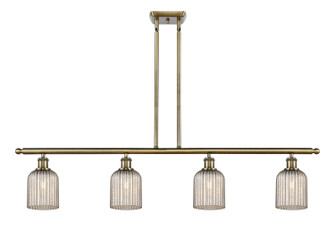 Ballston Four Light Island Pendant in Antique Brass (405|5164IABG5595ME)
