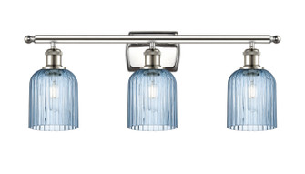 Ballston Three Light Bath Vanity in Polished Nickel (405|5163WPNG5595BL)