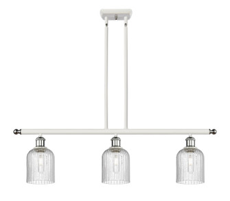 Ballston Three Light Island Pendant in White Polished Chrome (405|5163IWPCG5595SDY)