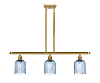 Ballston Three Light Island Pendant in Satin Gold (405|5163ISGG5595BL)