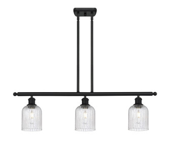 Ballston Three Light Island Pendant in Matte Black (405|5163IBKG5595SDY)