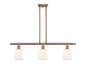 Ballston Three Light Island Pendant in Antique Copper (405|5163IACG5595GWH)