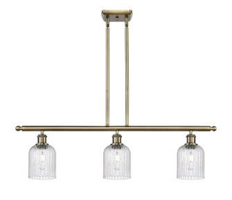 Ballston Three Light Island Pendant in Antique Brass (405|5163IABG5595SDY)