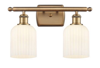 Ballston Two Light Bath Vanity in Brushed Brass (405|5162WBBG5595GWH)