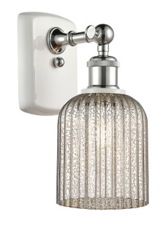 Ballston One Light Wall Sconce in White Polished Chrome (405|5161WWPCG5595ME)