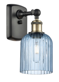 Ballston One Light Wall Sconce in Black Antique Brass (405|5161WBABG5595BL)